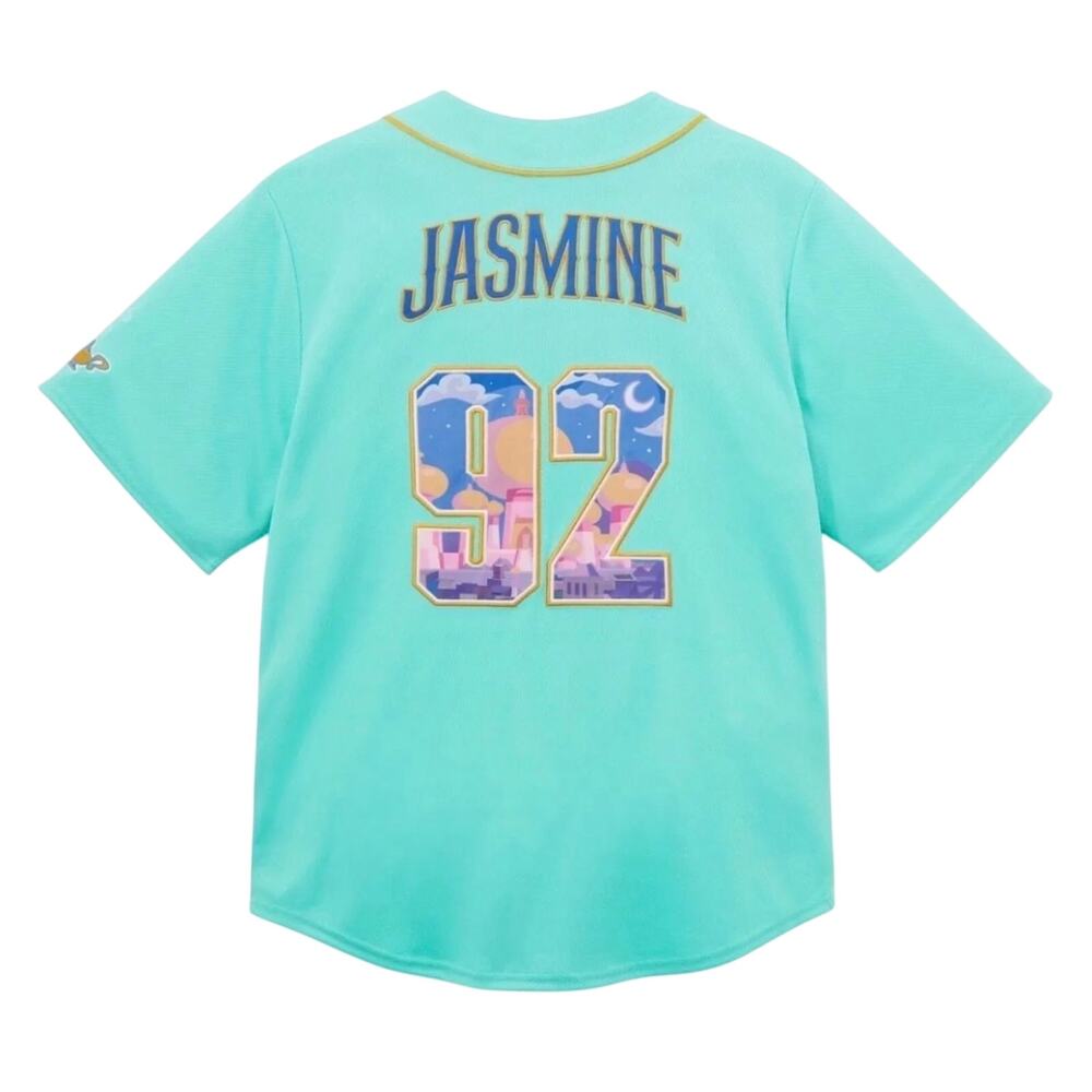 Jasmine Baseball Jersey for Adults – Aladdin – Walt Disney World Large NWT